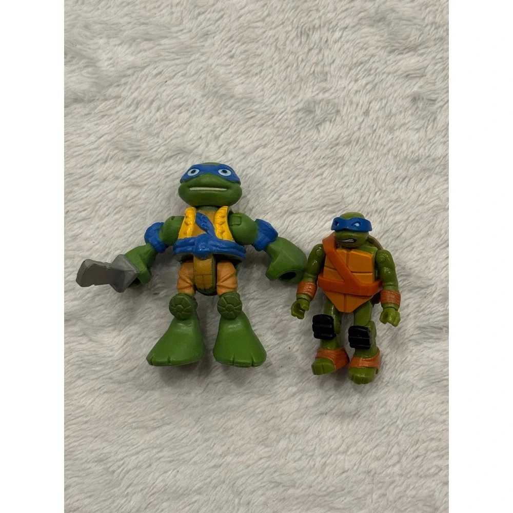 TMNT Leonardo Playmates Half-Shell Heroes & Mega Bloks Action Figure‎ Lot